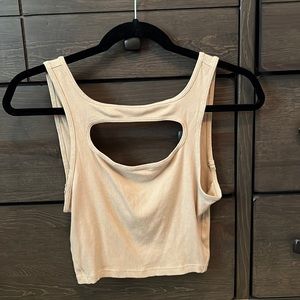 Lululemon cutout crop top